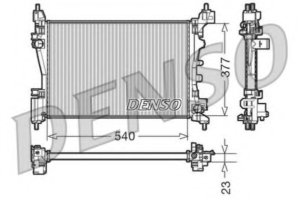 Radiator, racire motor DRM09109 DENSO - Radiator apa/piese Radiator, racire motor DRM09109 DENSO - Radiator apa/piese