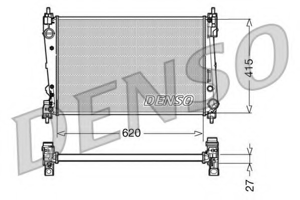 Radiator, racire motor DRM09111 DENSO - Radiator apa/piese Radiator, racire motor DRM09111 DENSO - Radiator apa/piese