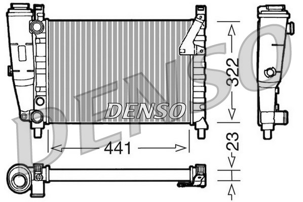 Radiator, racire motor DRM09143 DENSO - Radiator apa/piese Radiator, racire motor DRM09143 DENSO - Radiator apa/piese