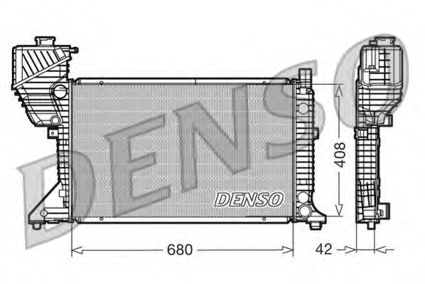 Radiator, racire motor DRM17011 DENSO - Radiator apa/piese Radiator, racire motor DRM17011 DENSO - Radiator apa/piese