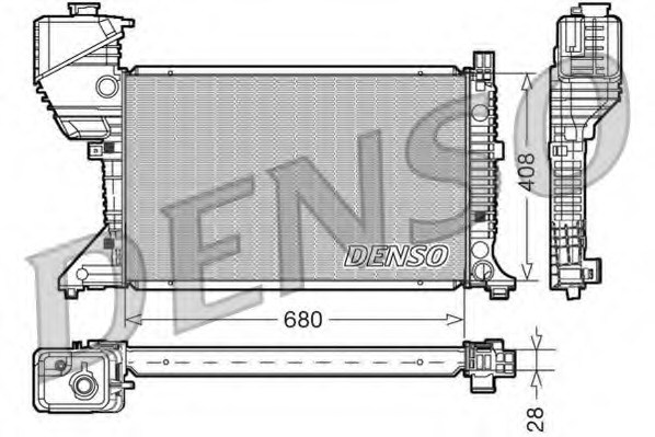 Radiator, racire motor DRM17015 DENSO - Radiator apa/piese Radiator, racire motor DRM17015 DENSO - Radiator apa/piese