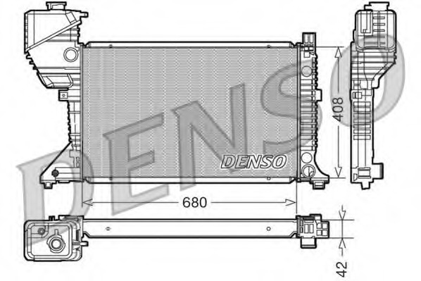 Radiator, racire motor DRM17017 DENSO - Radiator apa/piese Radiator, racire motor DRM17017 DENSO - Radiator apa/piese