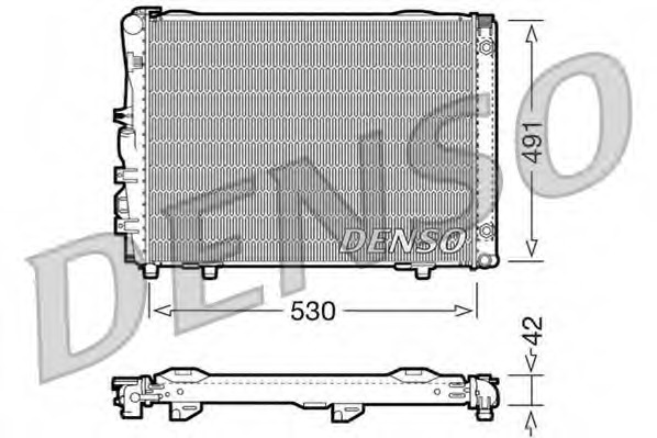 Radiator, racire motor DRM17030 DENSO - Radiator apa/piese Radiator, racire motor DRM17030 DENSO - Radiator apa/piese