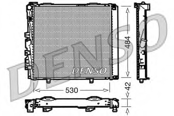 Radiator, racire motor DRM17040 DENSO - Radiator apa/piese Radiator, racire motor DRM17040 DENSO - Radiator apa/piese