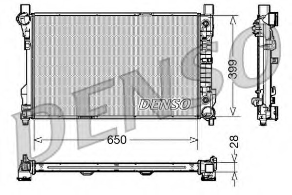 Radiator, racire motor DRM17079 DENSO - Radiator apa/piese Radiator, racire motor DRM17079 DENSO - Radiator apa/piese