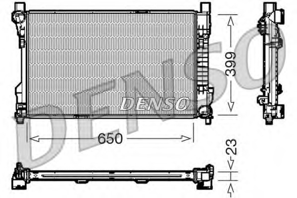Radiator, racire motor DRM17081 DENSO - Radiator apa/piese Radiator, racire motor DRM17081 DENSO - Radiator apa/piese