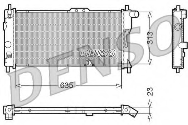 Radiator, racire motor DRM20032 DENSO - Radiator apa/piese Radiator, racire motor DRM20032 DENSO - Radiator apa/piese