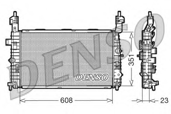 Radiator, racire motor DRM20093 DENSO - Radiator apa/piese Radiator, racire motor DRM20093 DENSO - Radiator apa/piese