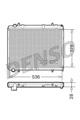 Radiator, racire motor DRM21035 DENSO - Radiator apa/piese Radiator, racire motor DRM21035 DENSO - Radiator apa/piese