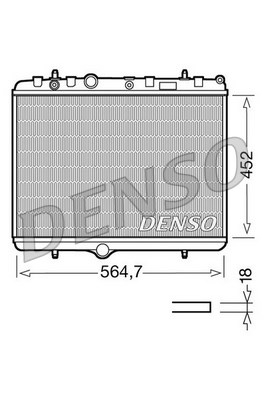 Radiator, racire motor DRM21055 DENSO - Radiator apa/piese Radiator, racire motor DRM21055 DENSO - Radiator apa/piese
