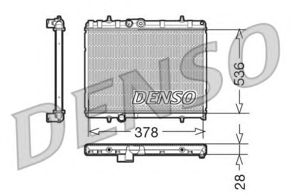 Radiator, racire motor DRM21056 DENSO - Radiator apa/piese Radiator, racire motor DRM21056 DENSO - Radiator apa/piese