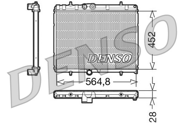 Radiator, racire motor DRM21057 DENSO - Radiator apa/piese Radiator, racire motor DRM21057 DENSO - Radiator apa/piese