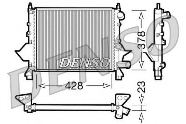 Radiator, racire motor DRM23081 DENSO - Radiator apa/piese Radiator, racire motor DRM23081 DENSO - Radiator apa/piese