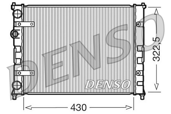 Radiator, racire motor DRM26007 DENSO - Radiator apa/piese Radiator, racire motor DRM26007 DENSO - Radiator apa/piese