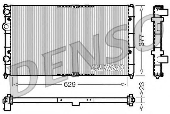 Radiator, racire motor DRM26040 DENSO - Radiator apa/piese Radiator, racire motor DRM26040 DENSO - Radiator apa/piese