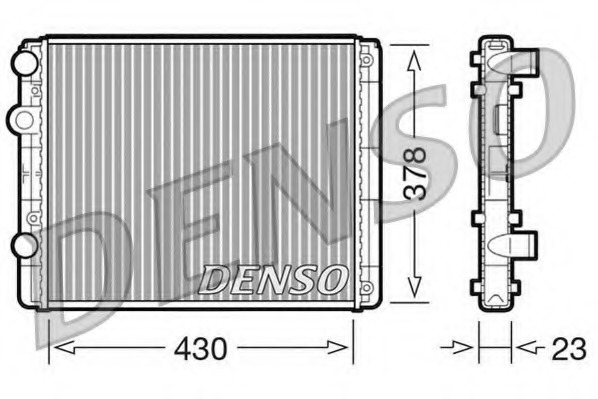 Radiator, racire motor DRM32030 DENSO - Radiator apa/piese Radiator, racire motor DRM32030 DENSO - Radiator apa/piese