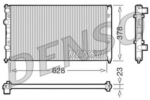 Radiator, racire motor DRM32035 DENSO - Radiator apa/piese Radiator, racire motor DRM32035 DENSO - Radiator apa/piese
