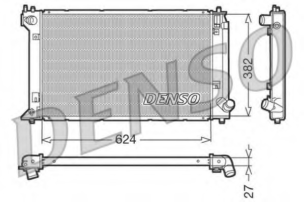 Radiator, racire motor DRM50019 DENSO - Radiator apa/piese Radiator, racire motor DRM50019 DENSO - Radiator apa/piese