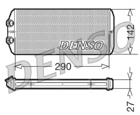 Schimbator caldura, incalzire habitaclu DRR07005 DENSO - Schimbator caldura Schimbator caldura, incalzire habitaclu DRR07005 DENSO - Schimbator caldura