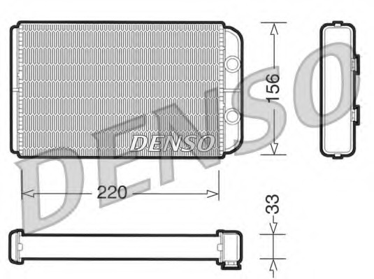 Schimbator caldura, incalzire habitaclu DRR09090 DENSO - Schimbator caldura Schimbator caldura, incalzire habitaclu DRR09090 DENSO - Schimbator caldura