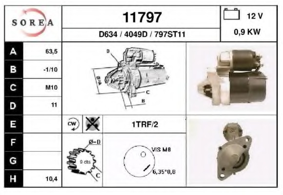 starter 11797 EAI - Demaror / electromotor