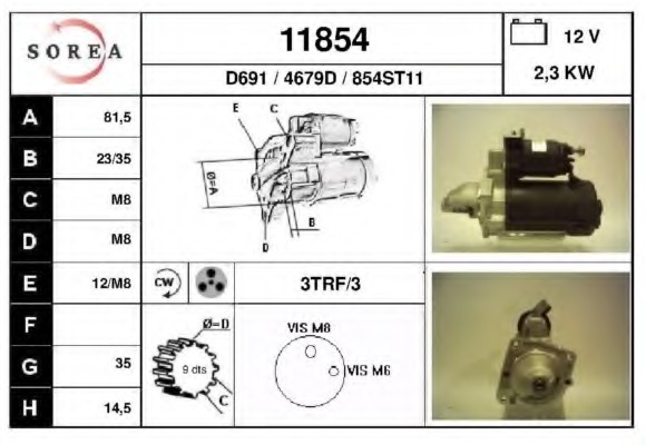 starter 11854 EAI - Demaror / electromotor
