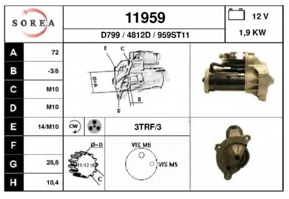 starter 11959 EAI - Demaror / electromotor
