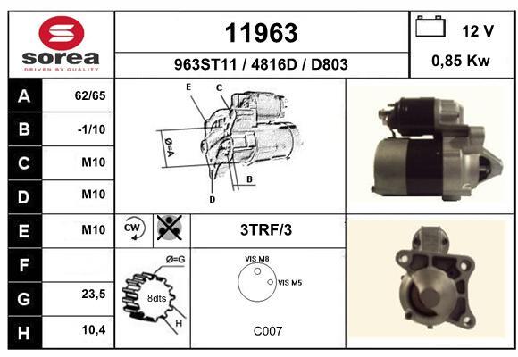 starter 11963 EAI - Demaror / electromotor
