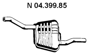Toba esapament finala 04.399.85 EBERSPÄCHER - Toba de esapament Toba esapament finala 04.399.85 EBERSPÄCHER - Toba de esapament