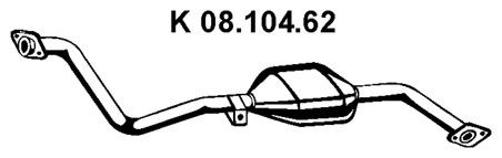 Catalizator 08.104.62 EBERSPÄCHER - Catalizator Catalizator 08.104.62 EBERSPÄCHER - Catalizator