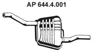 Toba esapament finala 644.4.001 EBERSPÄCHER - Toba de esapament Toba esapament finala 644.4.001 EBERSPÄCHER - Toba de esapament