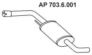 Toba esapamet intermediara 703.6.001 EBERSPÄCHER - Toba de esapament Toba esapamet intermediara 703.6.001 EBERSPÄCHER - Toba de esapament