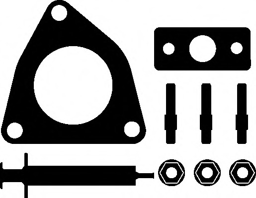 Set montaj, turbocompresor 745.110 ELRING - Compresor