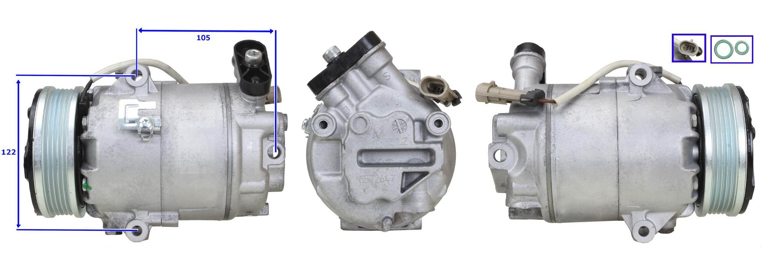 Compresor, climatizare 51-0418 ELSTOCK - Compresor/piese Compresor, climatizare 51-0418 ELSTOCK - Compresor/piese