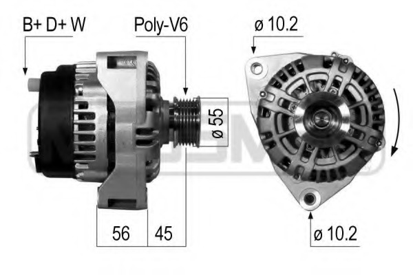 Generator / Alternator 210052 ERA - Generator /alternator / elemente Generator / Alternator 210052 ERA - Generator /alternator / elemente