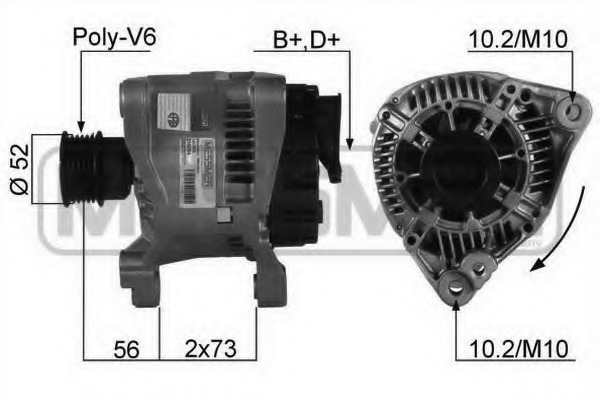 Generator / Alternator 210094 ERA - Generator /alternator / elemente