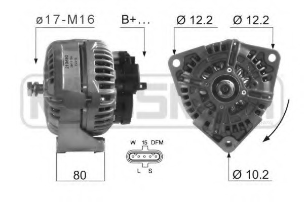 Generator / Alternator 210593 ERA - Generator /alternator / elemente