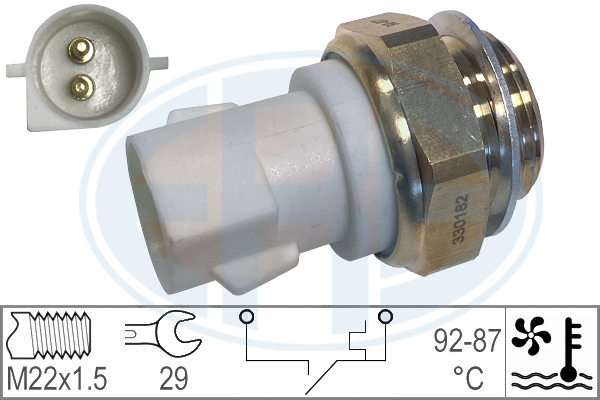 Comutator temperatura, ventilator radiator 330182 ERA - Comutator / senzor Comutator temperatura, ventilator radiator 330182 ERA - Comutator / senzor