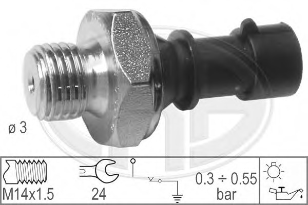 Senzor presiune ulei 330363 ERA - Ungere Senzor presiune ulei 330363 ERA - Ungere