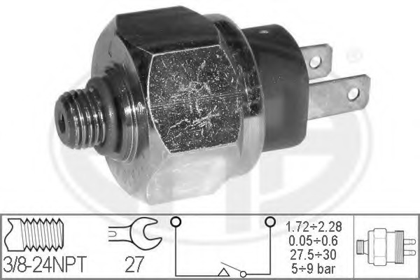 Comutator presiune, aer conditionat 330421 ERA - Intrerupator Comutator presiune, aer conditionat 330421 ERA - Intrerupator