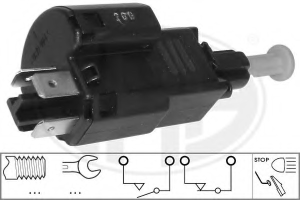 Comutator lumini frana 330529 ERA - Intrerupator / regulator Comutator lumini frana 330529 ERA - Intrerupator / regulator