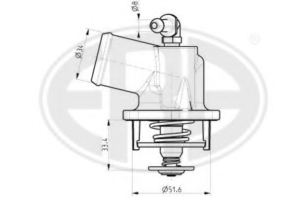 termostat,lichid racire 350010 ERA - Termostat