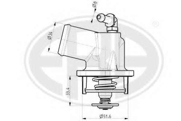 termostat,lichid racire 350013 ERA - Termostat