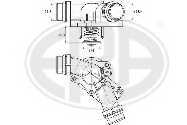 termostat,lichid racire 350083 ERA - Termostat termostat,lichid racire 350083 ERA - Termostat