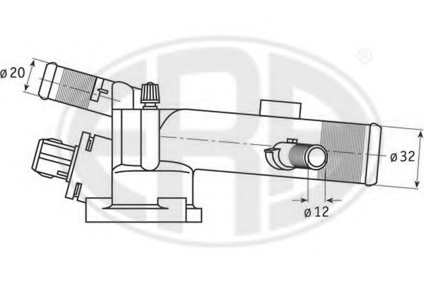 termostat,lichid racire 350093 ERA - Termostat