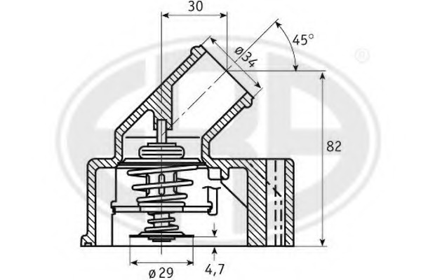 termostat,lichid racire 350249 ERA - Termostat