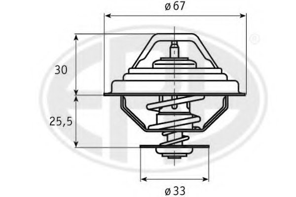 termostat,lichid racire 350333 ERA - Termostat