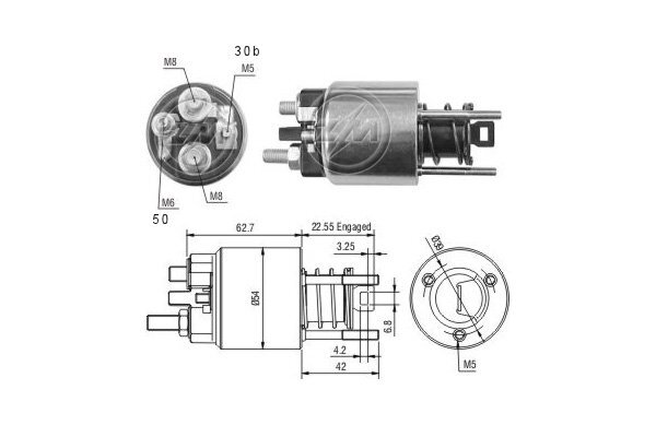 Solenoid, electromotor ZM2395 ERA - Sistem pornire