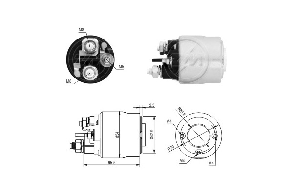 Solenoid, electromotor ZM2494 ERA - Sistem pornire