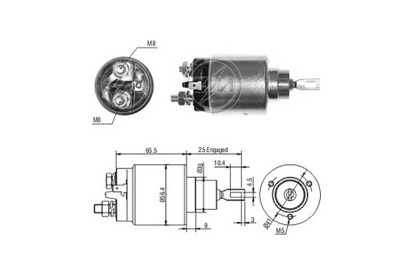 Solenoid, electromotor ZM2777 ERA - Solenoid